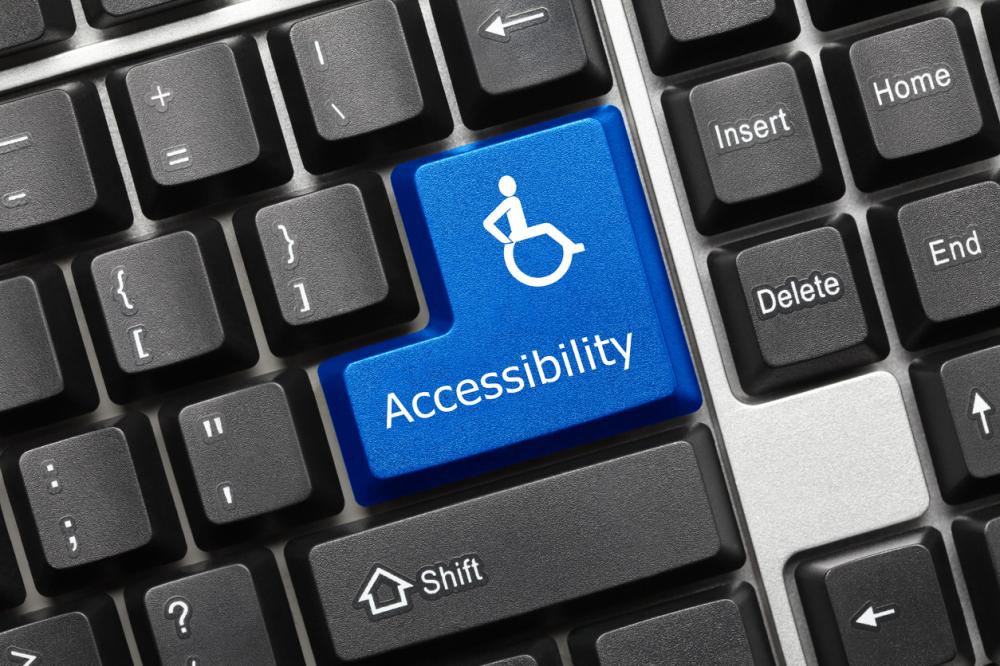 concept image: keyboard with accessibility key