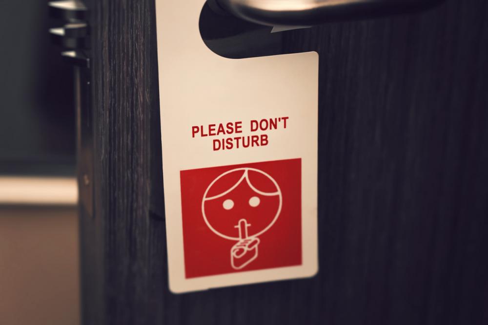 hotel Do Not Disturb sign