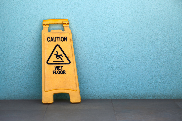 wet floor sign