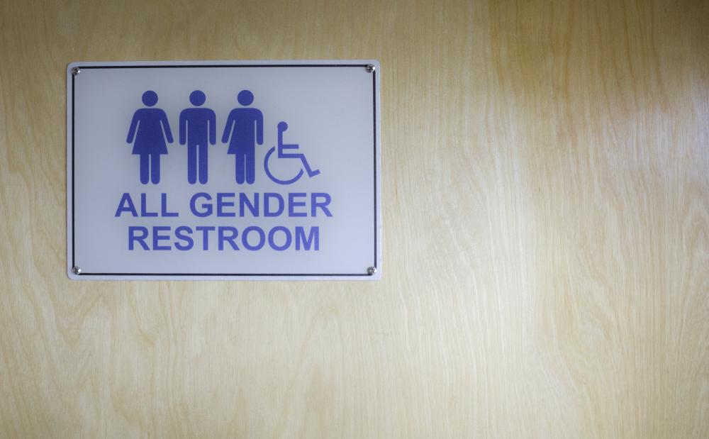 all gender restroom sign
