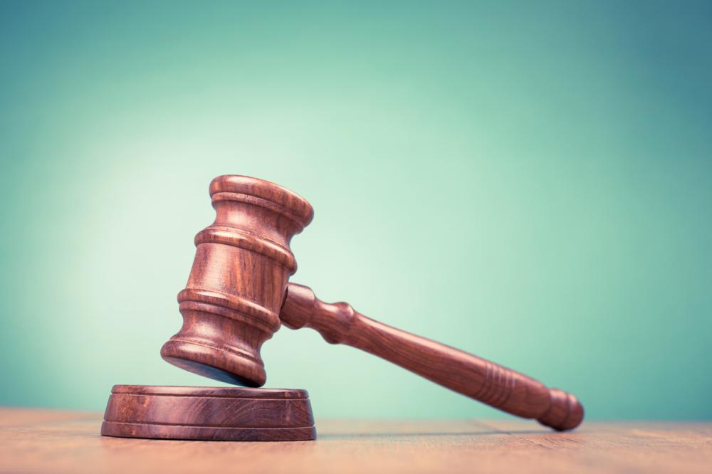 judge's gavel on table