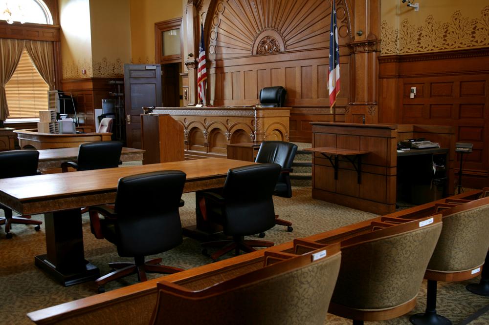 empty courtroom